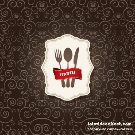 Exquisite menu cover design 02 - vector