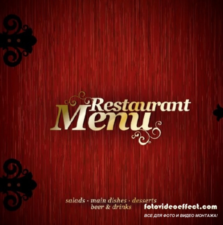 Exquisite menu cover design 02 - vector