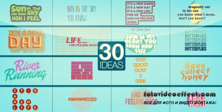 30 Text Ideas - Project for After Effects (Videohive)