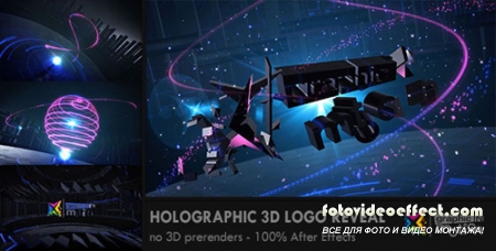 Holographic 3D Logo Reveal - Project for After Effects (Videohive)