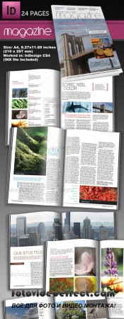 24 Page InDesign Magazine A4