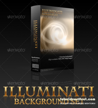 Illuminati Abstract Background Set