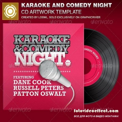 GraphicRiver - Karaoke and Comedy Night CD Artwork Template