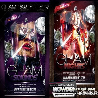 GraphicRiver - Glam Party Template Flyer