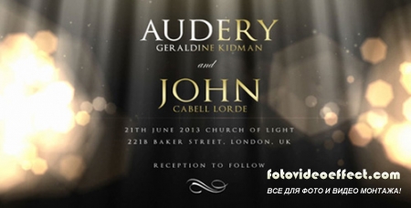 Golden Wedding - Project for After Effects (Videohive) 