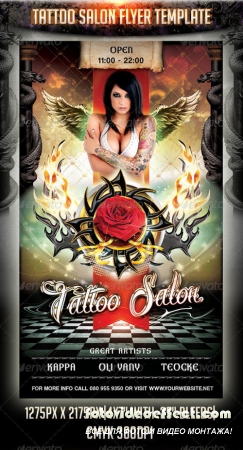 Tattoo Salon Flyer Template