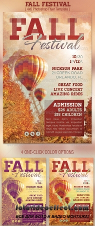 Fall Festival Event Flyer Template