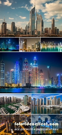 Stock Photo: Dubai Marina cityscape