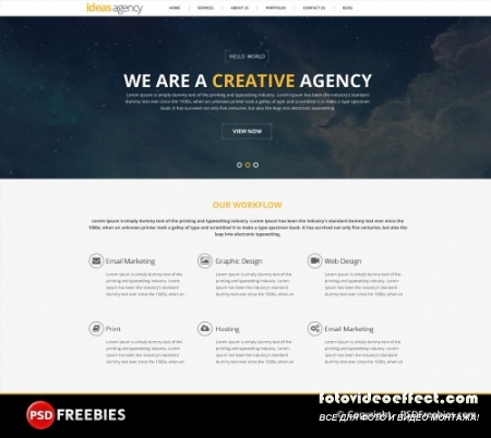 Creative Agency Portfolio PSD Template