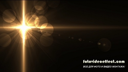    HD / Glowing Golden Cross Flares HD