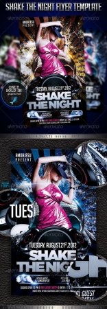 Shake The Night Flyer Template