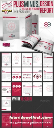 Corporate Brochure PLUSMINUS A4 // 2 Color Version