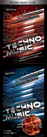 Techno Music Flyer Templates