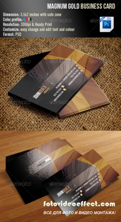 Magnum Gold Business Card