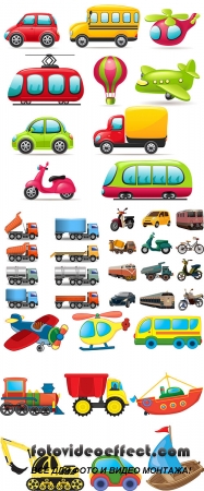 Stock: Set of transport icons