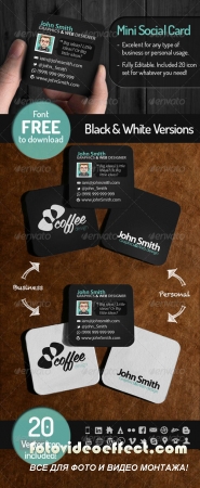 Mini Social Card