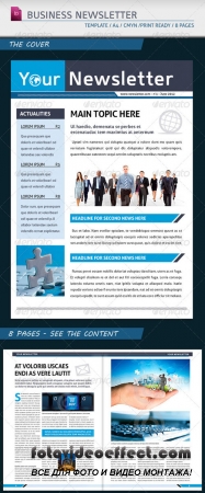 Modern Business Newsletter Template A4