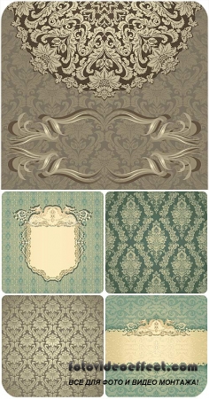 ,    / Patterns, vintage vector backgrounds