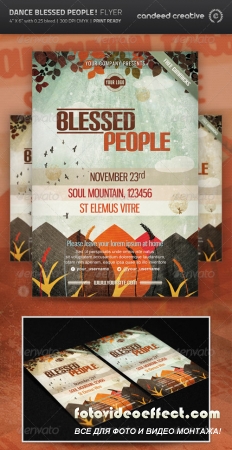 Dance Blessed People! Flyer Template