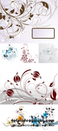 Stock: Abstract floral design element