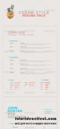 Cream Style Resume Pack