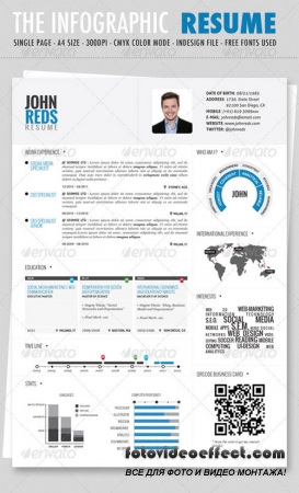 Clean Infographic Resume