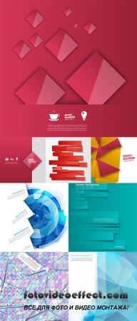 Stock: Vector design, Abstract lines brochure and card