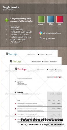 Modern Single Invoice