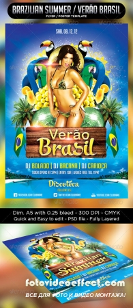 Brazilian Summer Flyer Template