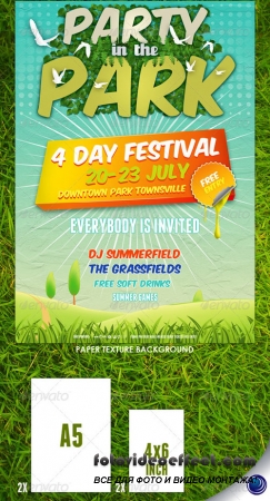 Summer Nature Party Flyer Template