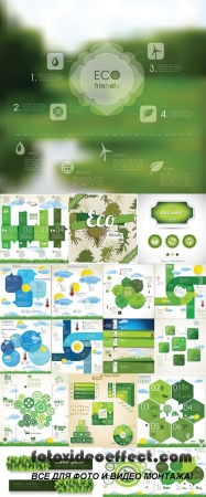 Stock: Modern ecology Design Layout collection