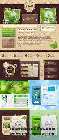 Stock: Web site design, Ecology background