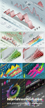 Stock: Isometric Infographic Histogram