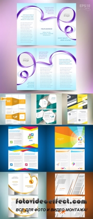 Stock: Brochure folder leaflet geometric