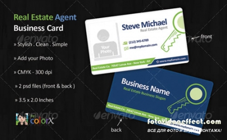 Real Estate Agent Business Card Template