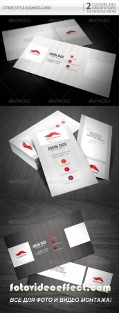 Stripe Style Business Card
