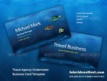 Travel Agency Business Card Design Template