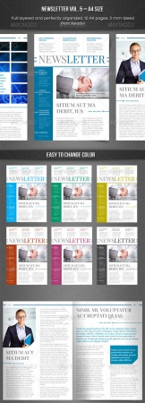 Newsletter vol. 5  Indesign Template