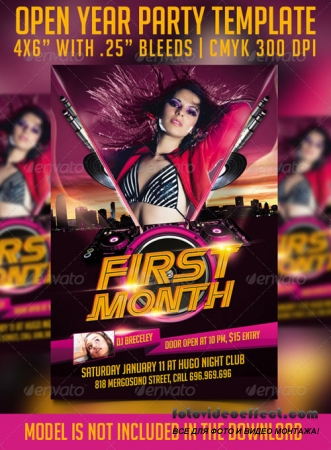 First Month Flyer Template