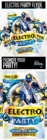 Electro Party Flyer Template