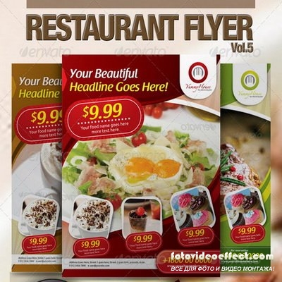 GraphicRiver - Restaurant Flyer Vol.5