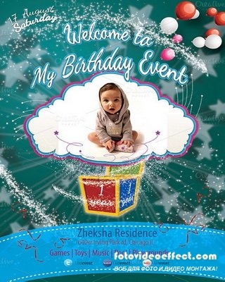 CreativeMarket - Kid Birthday Event Flyer