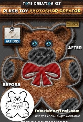 GraphicRiver - Stitched Furry Plush Toys Photoshop Creator - 7479882