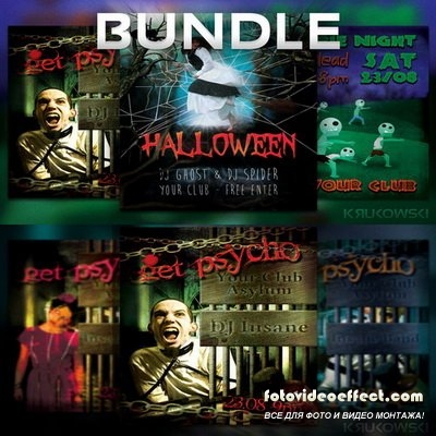 CreativeMarket - Halloween Flyers - Posters BUNDLE