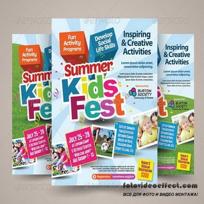 GraphicRiver - Kids Summer Camp Flyers - 7685292