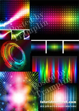      - Iridescent shining backgrounds in a vector