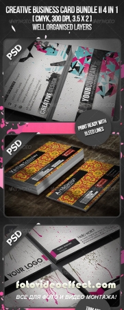 Creative Business Card Bundle II 4 in 1