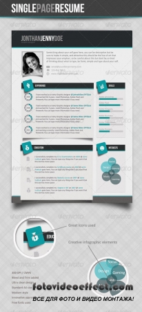 Clean Single page Resume