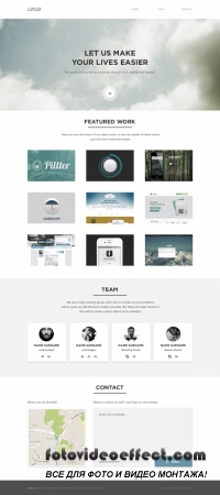 Clean White Portfolio Website Template PSD