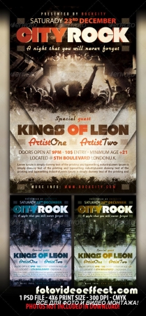 Rock City Party Flyer